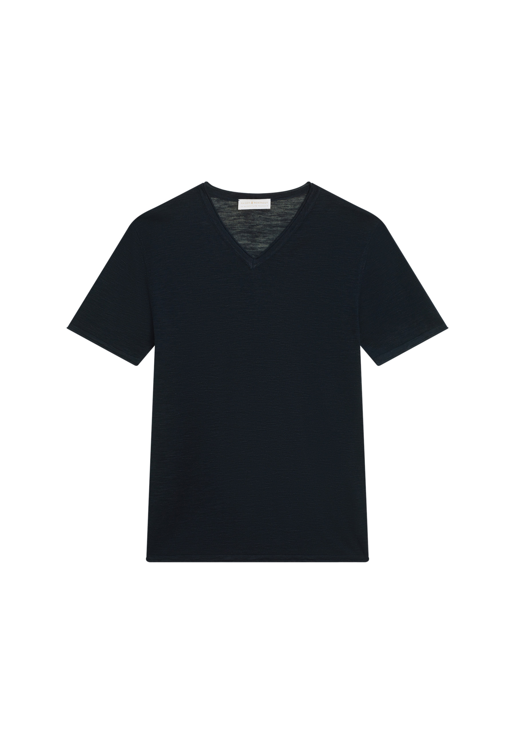 T-shirt col V en lin flammé - Reuben
