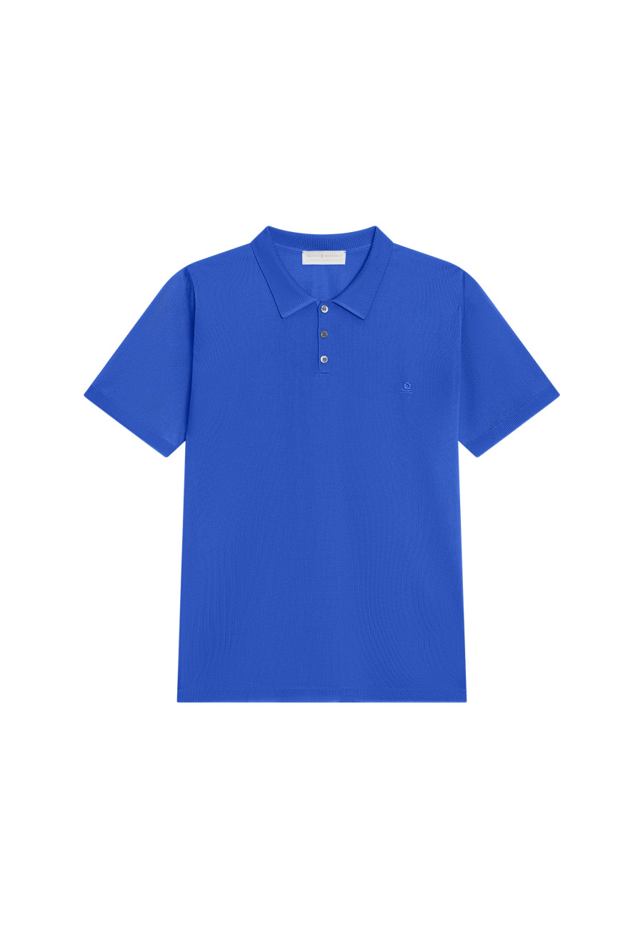 Short-sleeved polo shirt in Fil lumiere - Babar