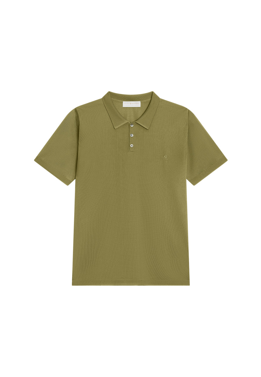 Short-sleeved polo shirt in Fil lumiere - Babar