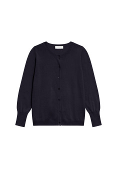 Cardigan col rond en coton bio - Manel