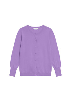 Cotton round neck cardigan - Manel