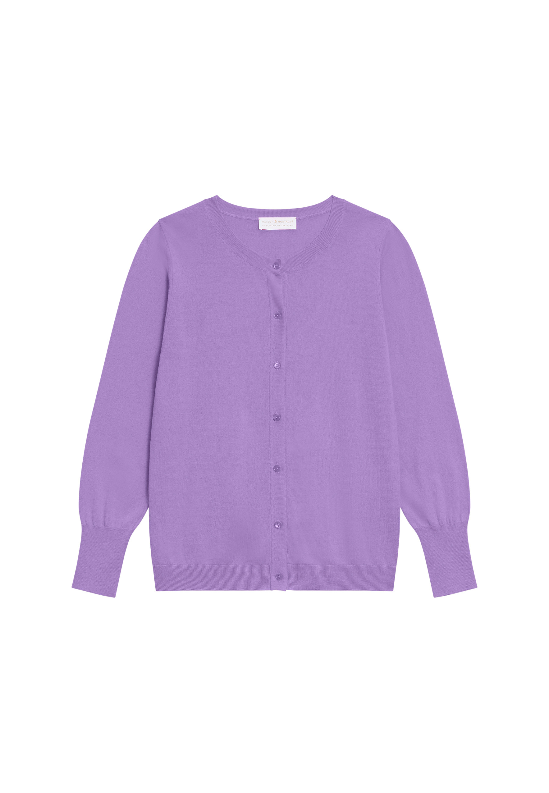 Cardigan col rond en coton bio - Manel