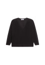 Pull col V en fil lumière - Maja