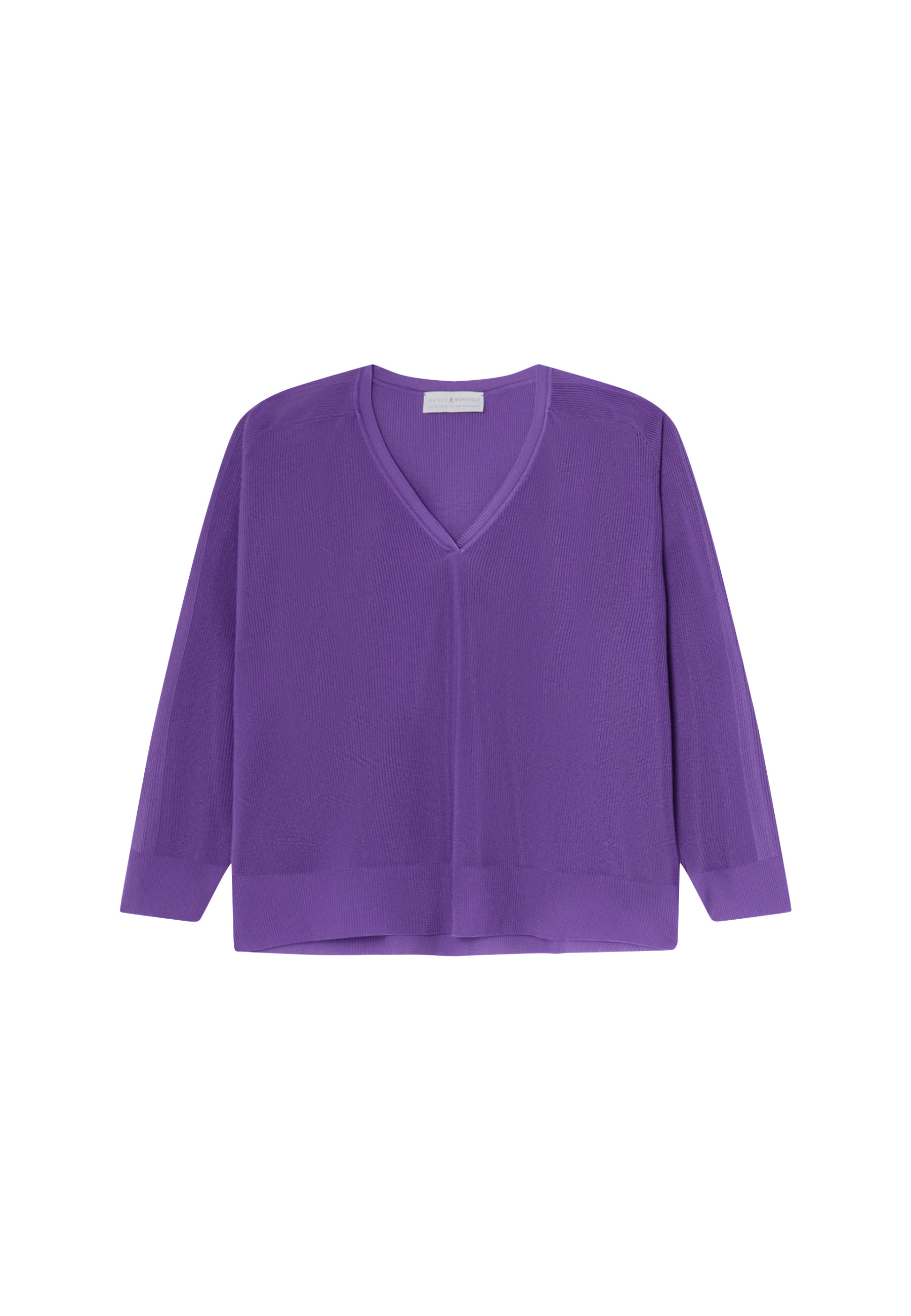 Pull col V en fil lumière - Maja