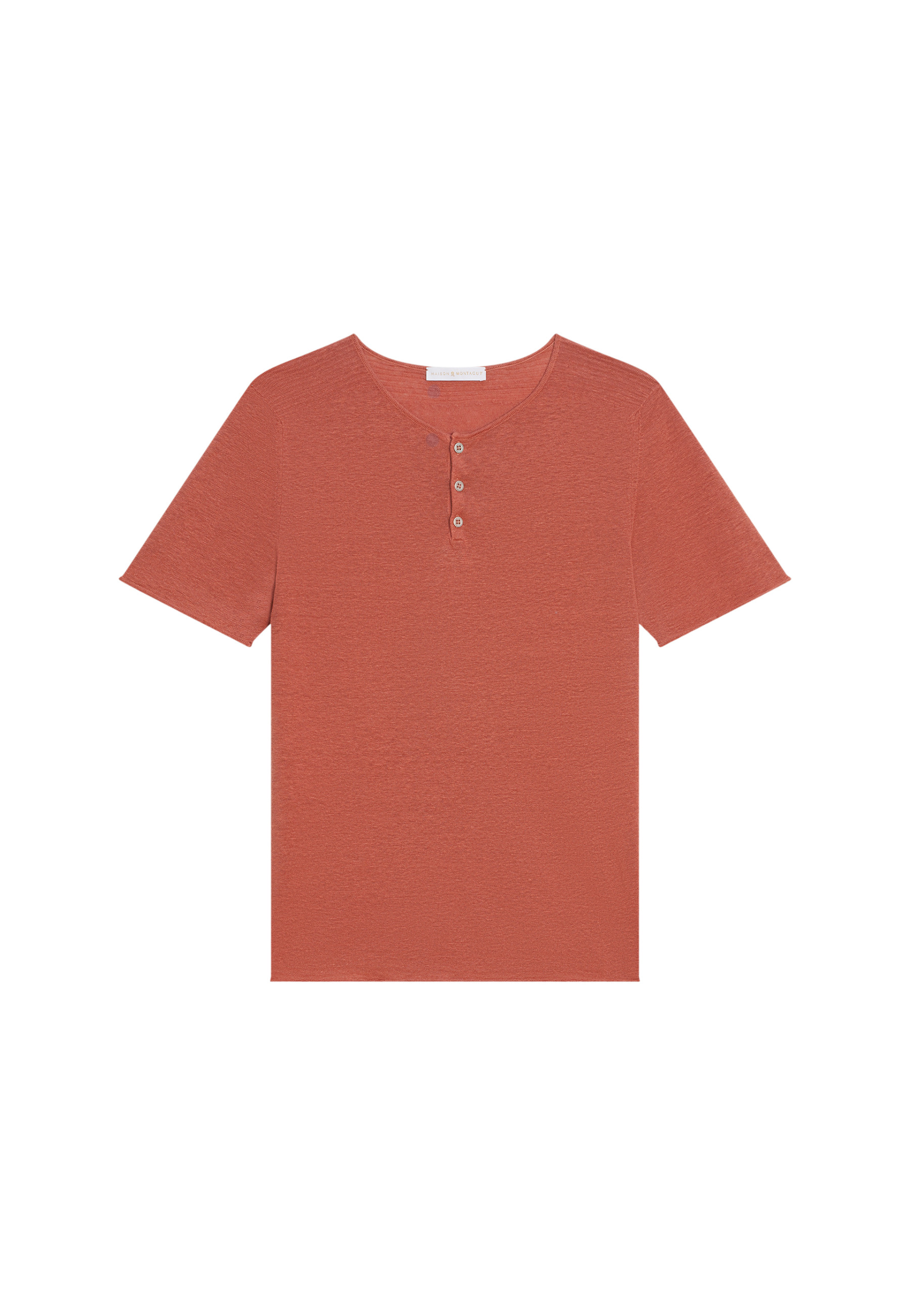 T-shirt col boutonné en lin - Leonce