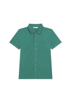 Short-sleeved cotton jersey shirt - Baccara