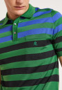 Polo Fil Lumière à rayures - Frederico 0699 - 22 Vert moyen