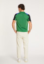 Polo Fil Lumière tricolore - Fadel 0699 - 22 Vert moyen