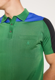 Polo Fil Lumière tricolore - Fadel 0699 - 22 Vert moyen