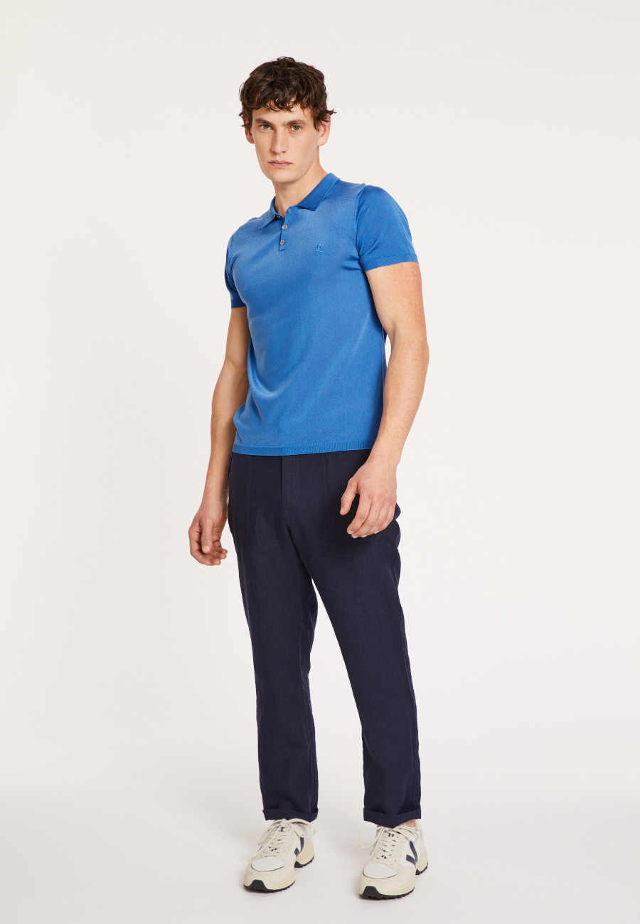 Short sleeve polo shirt in Fil Lumière - Babar