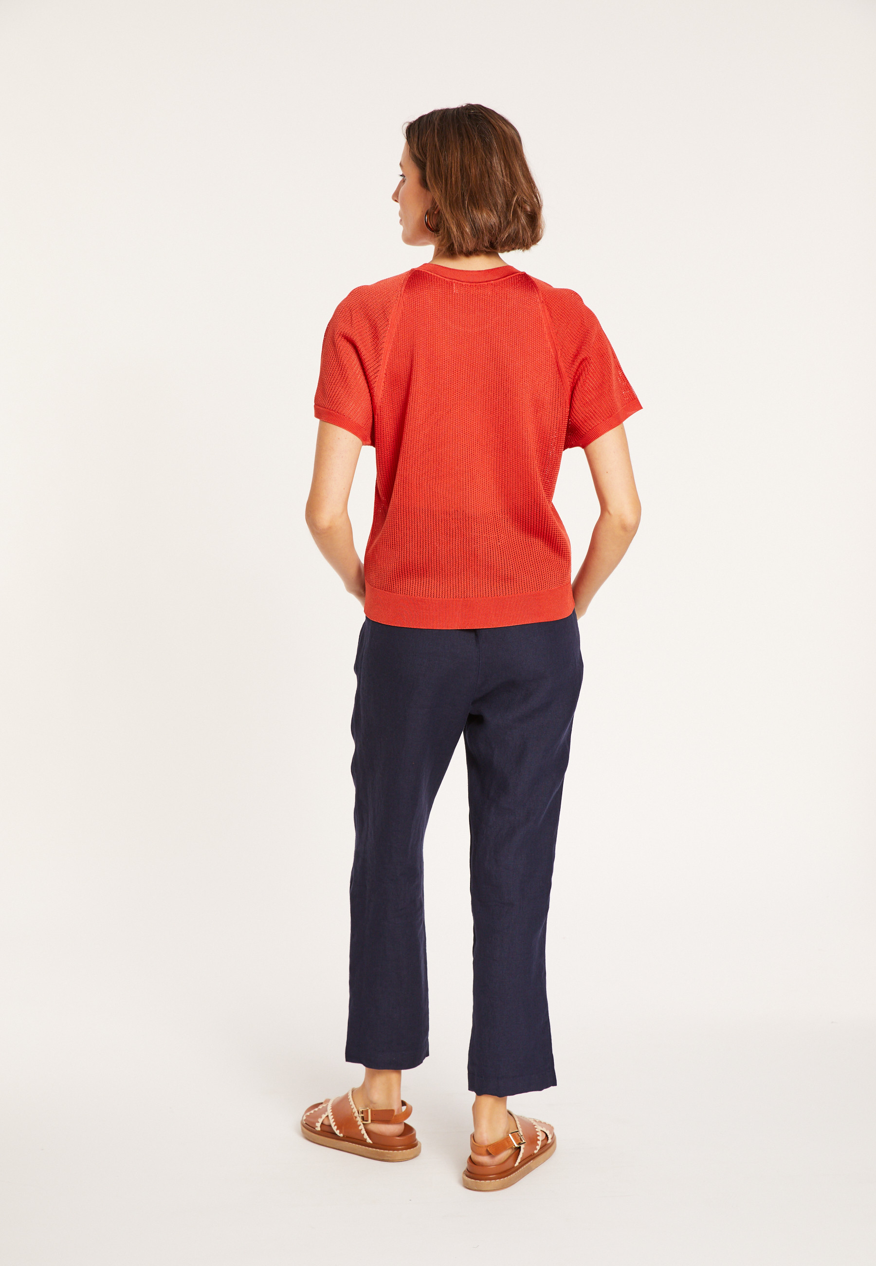 Ribbed Fil Lumiere T-shirt - Malory