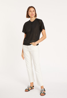 Ribbed Fil Lumiere T-shirt - Malory