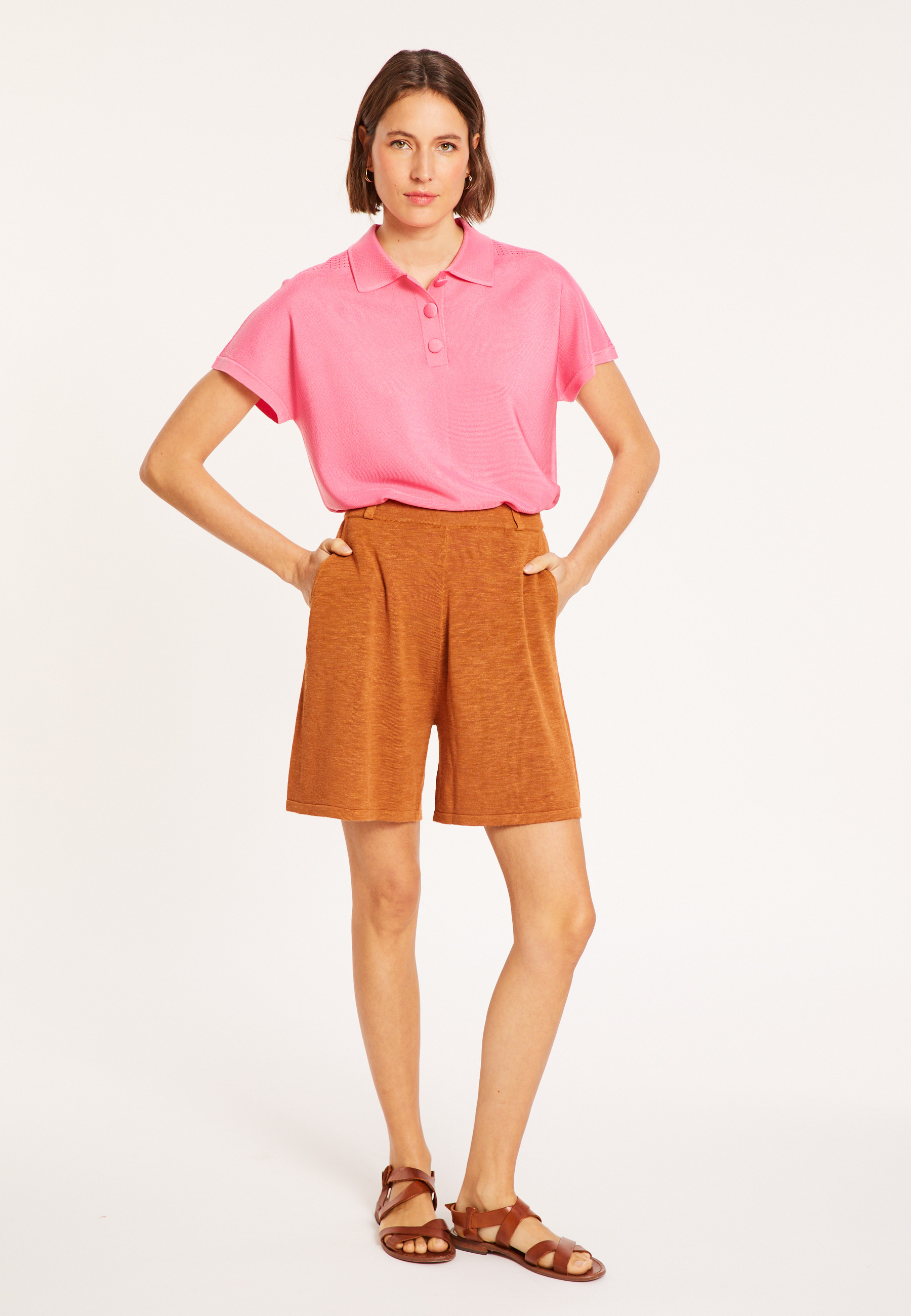 Fil lumière polo shirt - Melisse