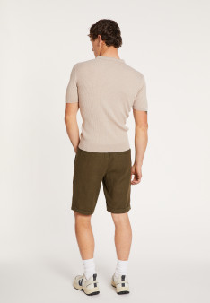 Cotton and wool polo shirt - LOU