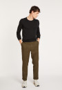 Pull col rond en laine mérinos - Bardem 6810 - 01 Noir