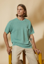 T-shirt ample en lin flammé - Deon 8052 jade - 94 Vert amande