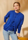 Cotton round neck cardigan - Manel