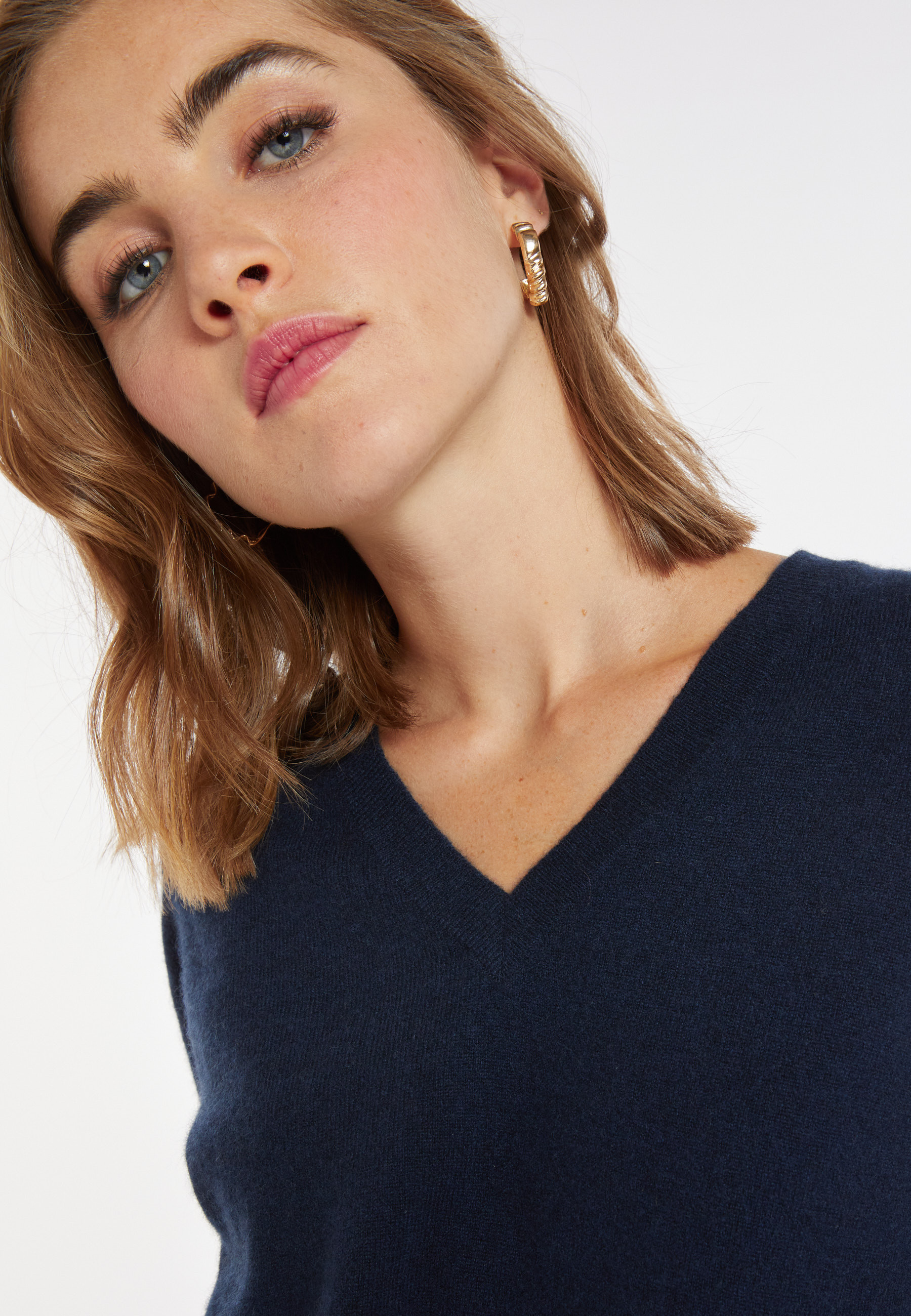 Pull col V en cachemire - Abel 8240