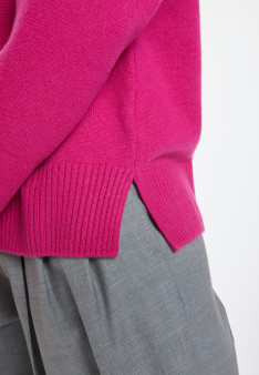 Turtleneck sweater with cashmere slits - Adena