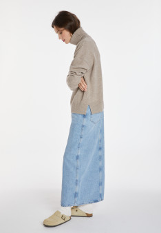 Pull col roulé à fentes en cachemire 4 fils - Adena 8221