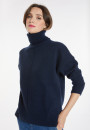 Pull col roulé à fentes en cachemire 4 fils - Adena 8240