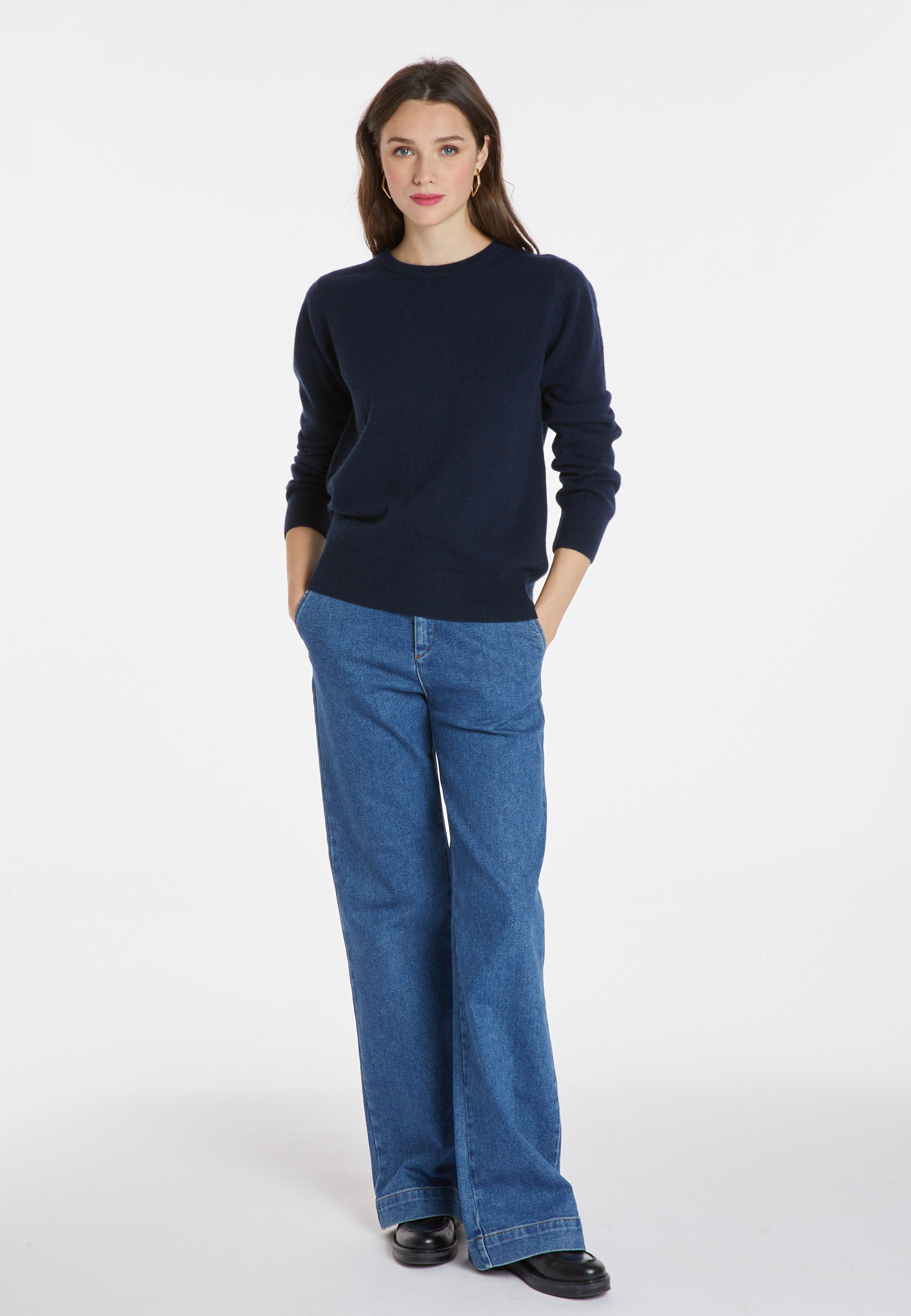 Pull col rond en cachemire - Abeline 8240