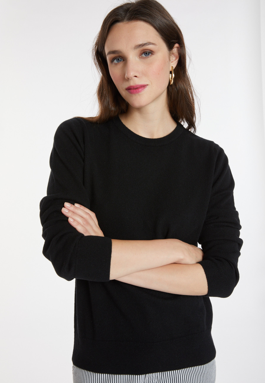 Pull col rond en cachemire - Abeline