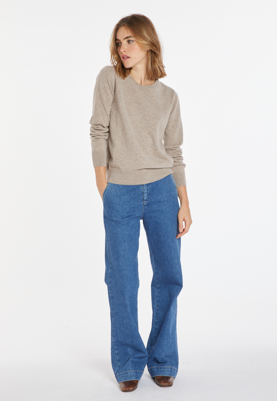Pull col rond en cachemire - Abeline