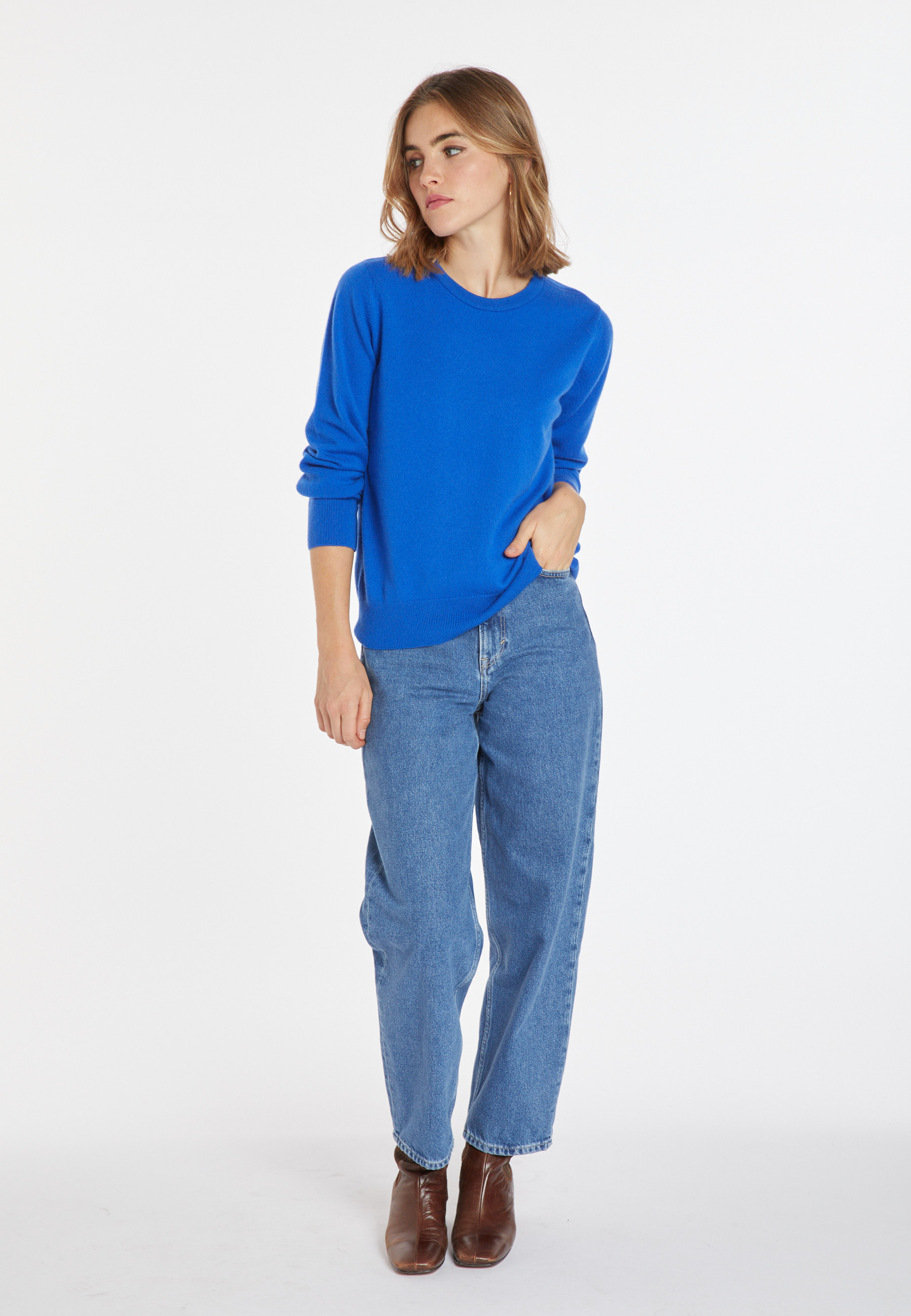 Pull col rond en cachemire - Abeline 8241