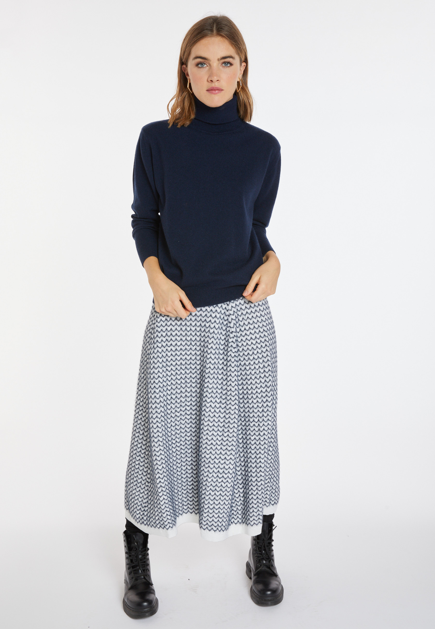 Pull col roulé en cachemire - Anabelle 8240