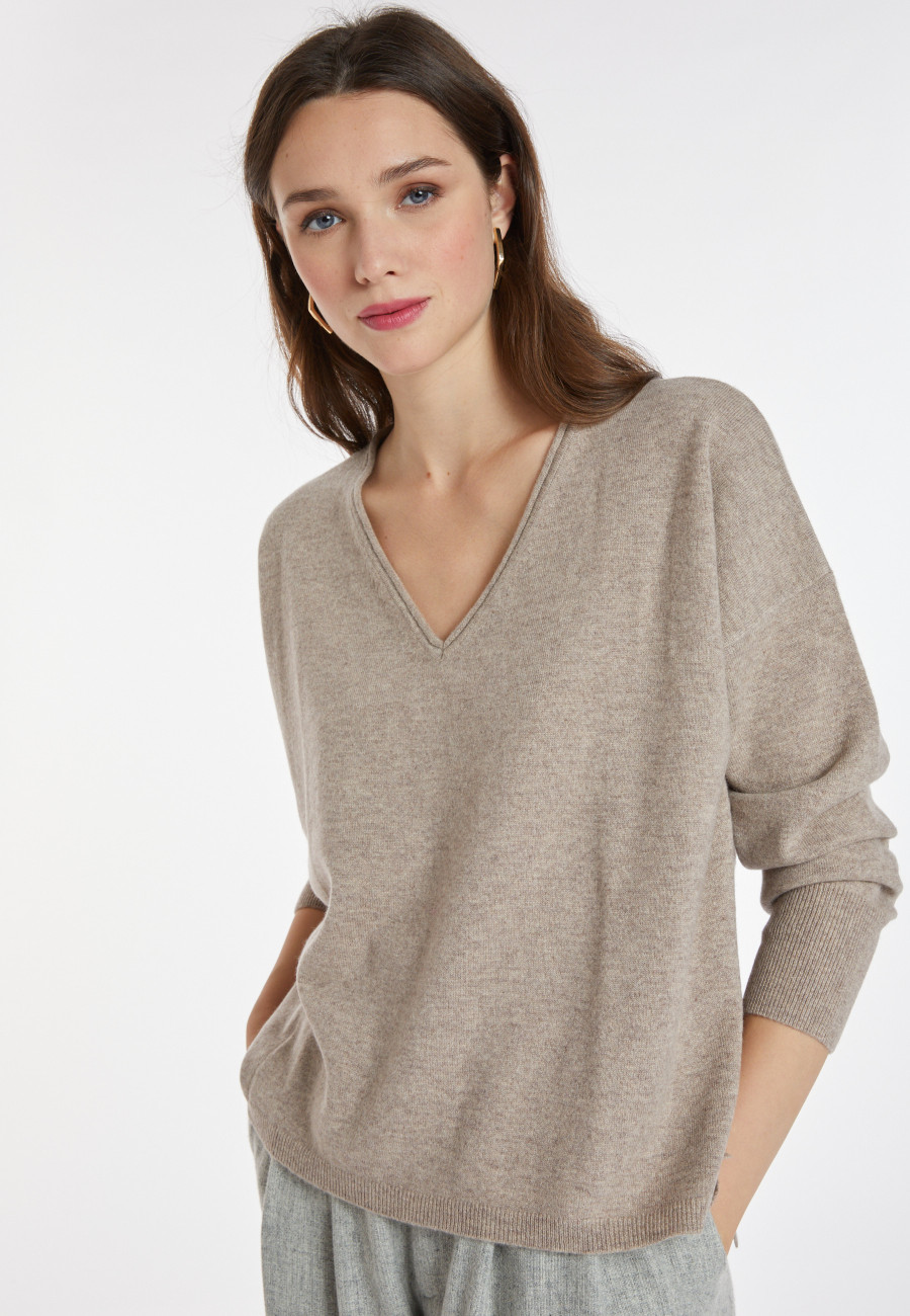 Short cashmere sweater - Alex