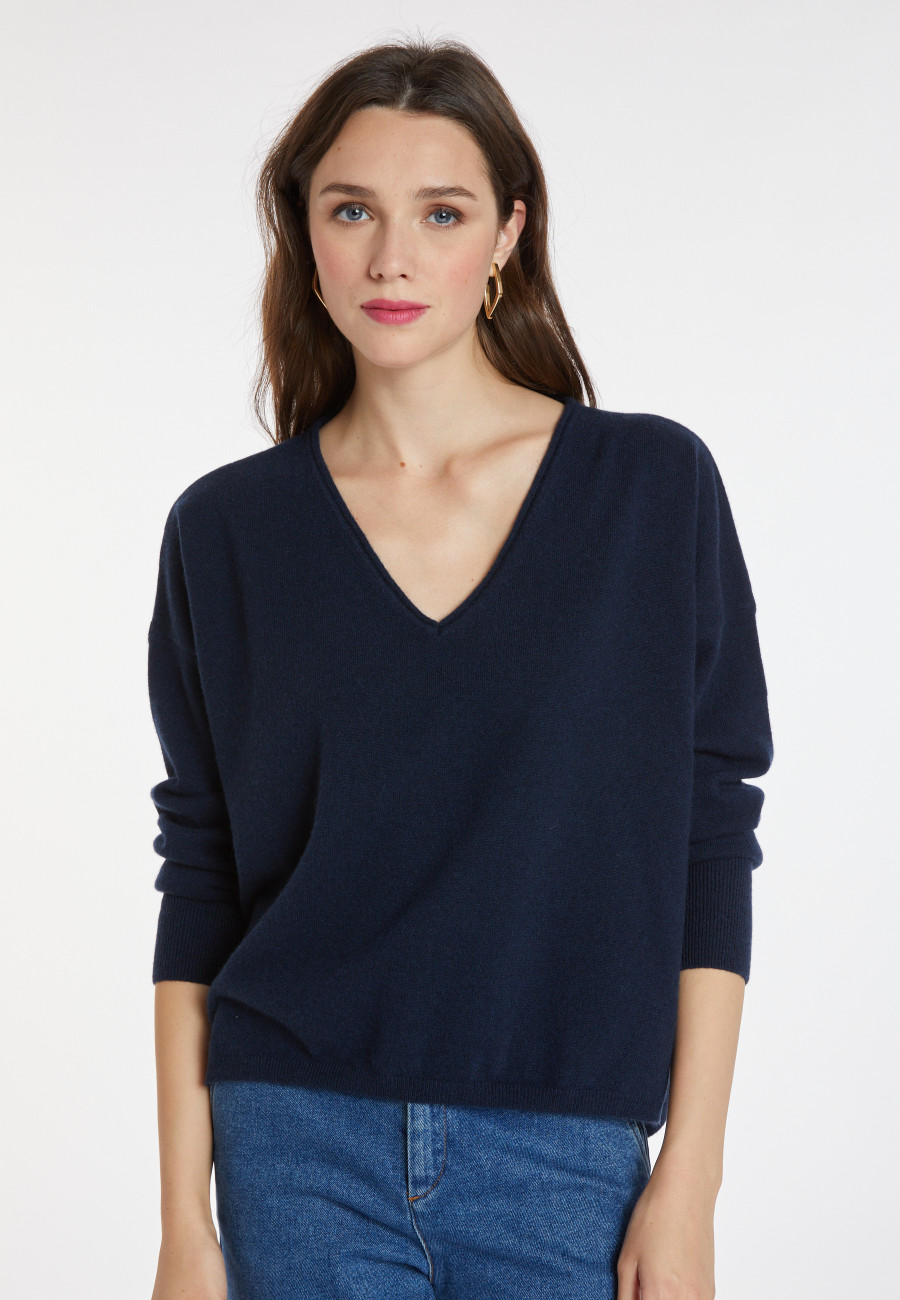 Pull court en cachemire - Alex