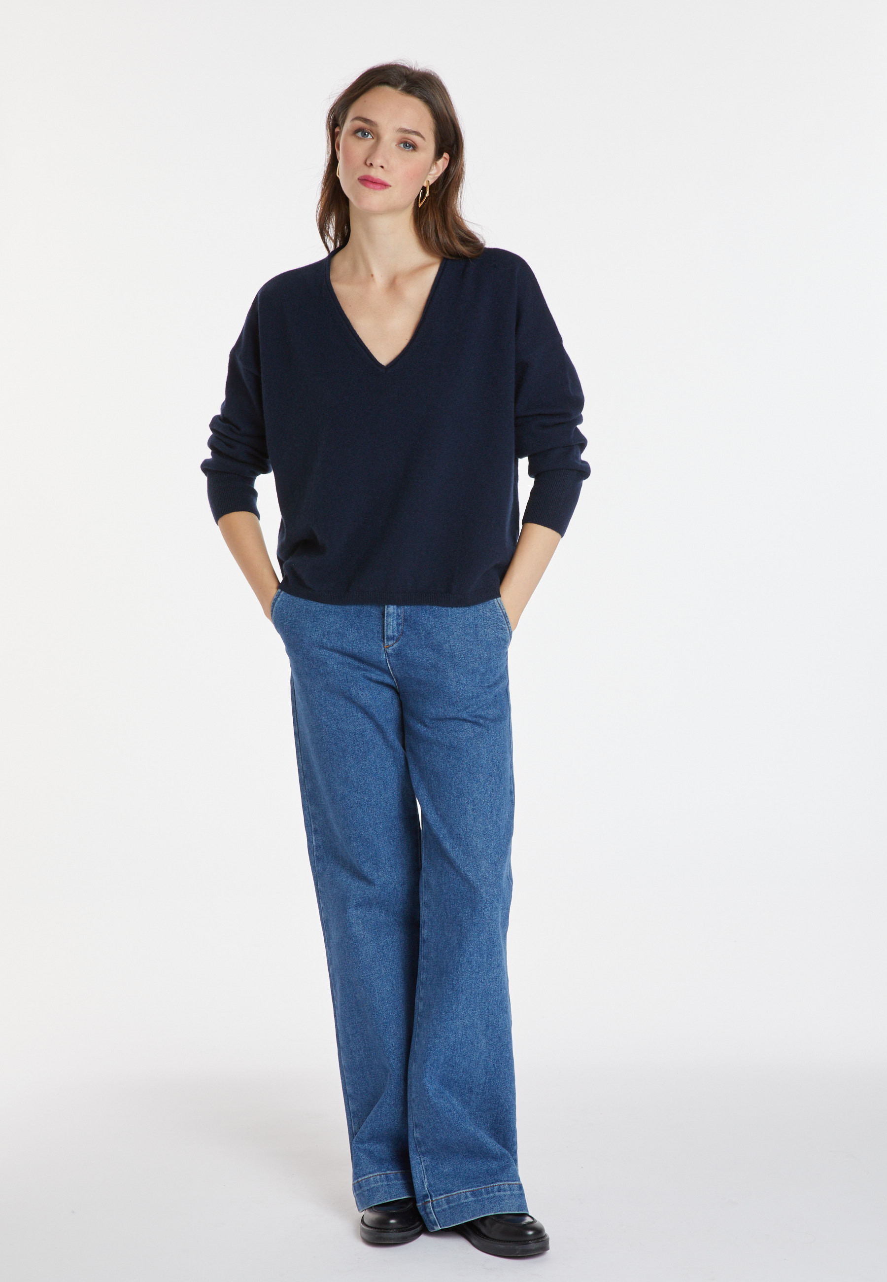 Short cashmere sweater - Alex