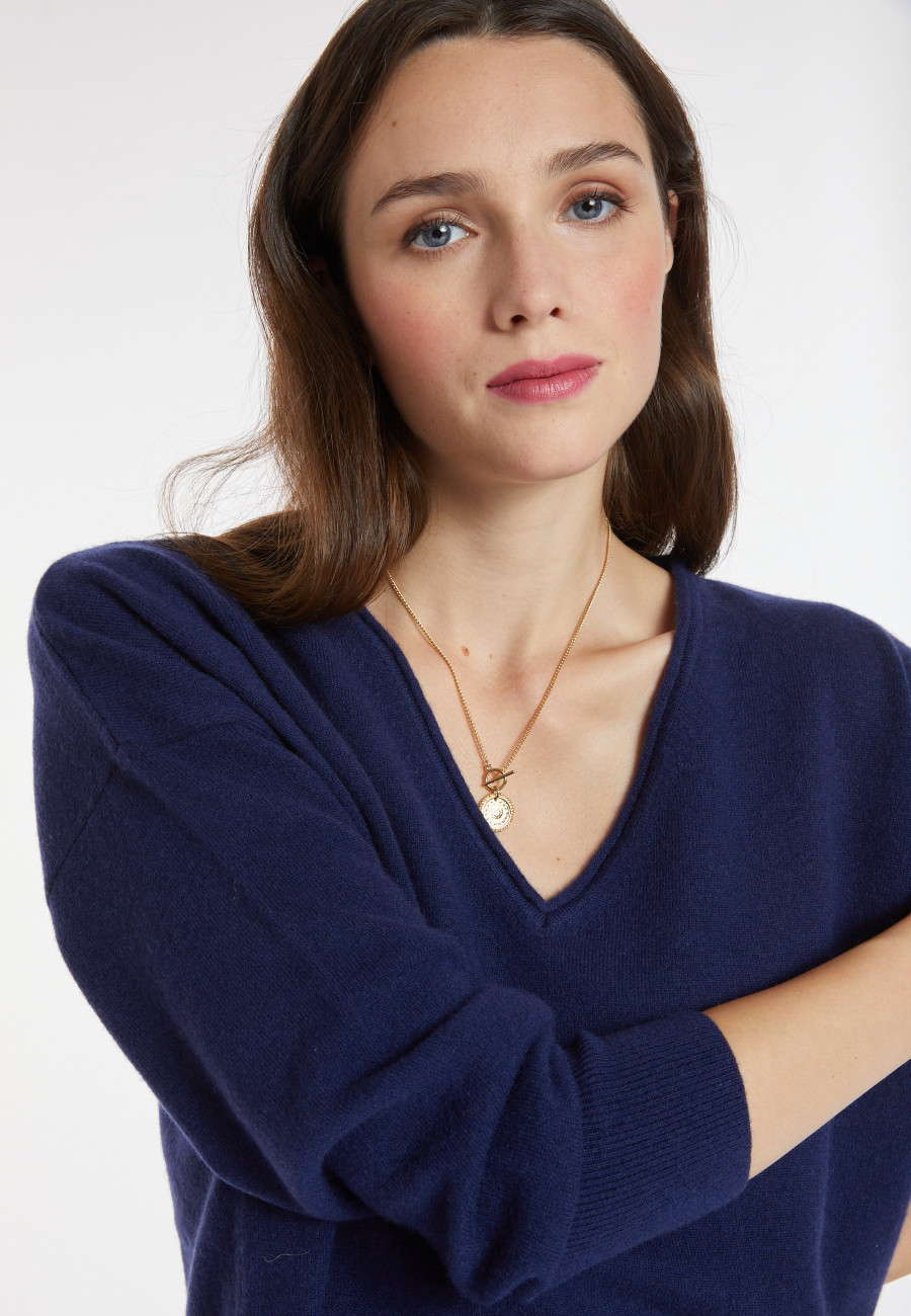 Pull court en cachemire - Alex