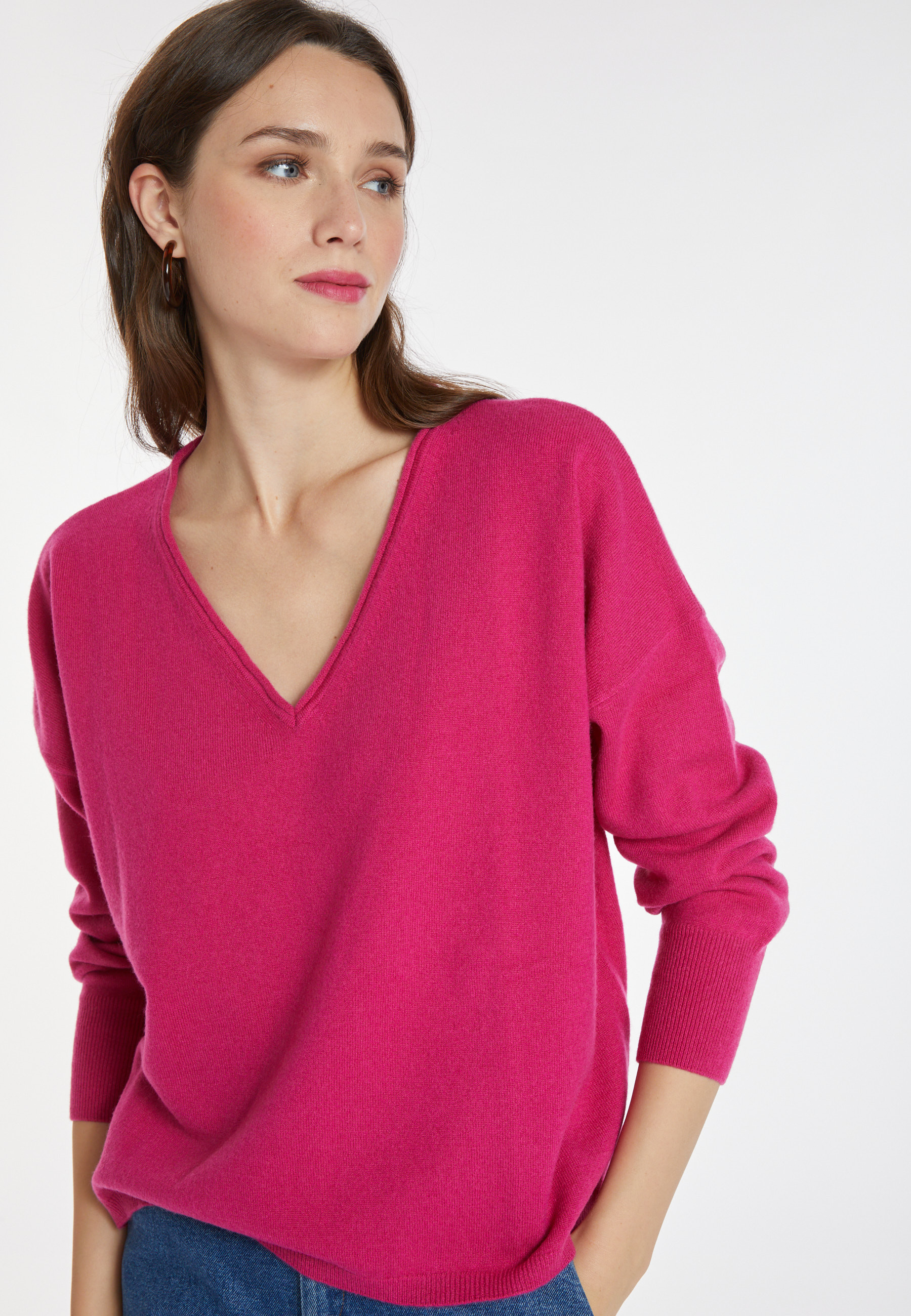 Pull court en cachemire - Alex 8292