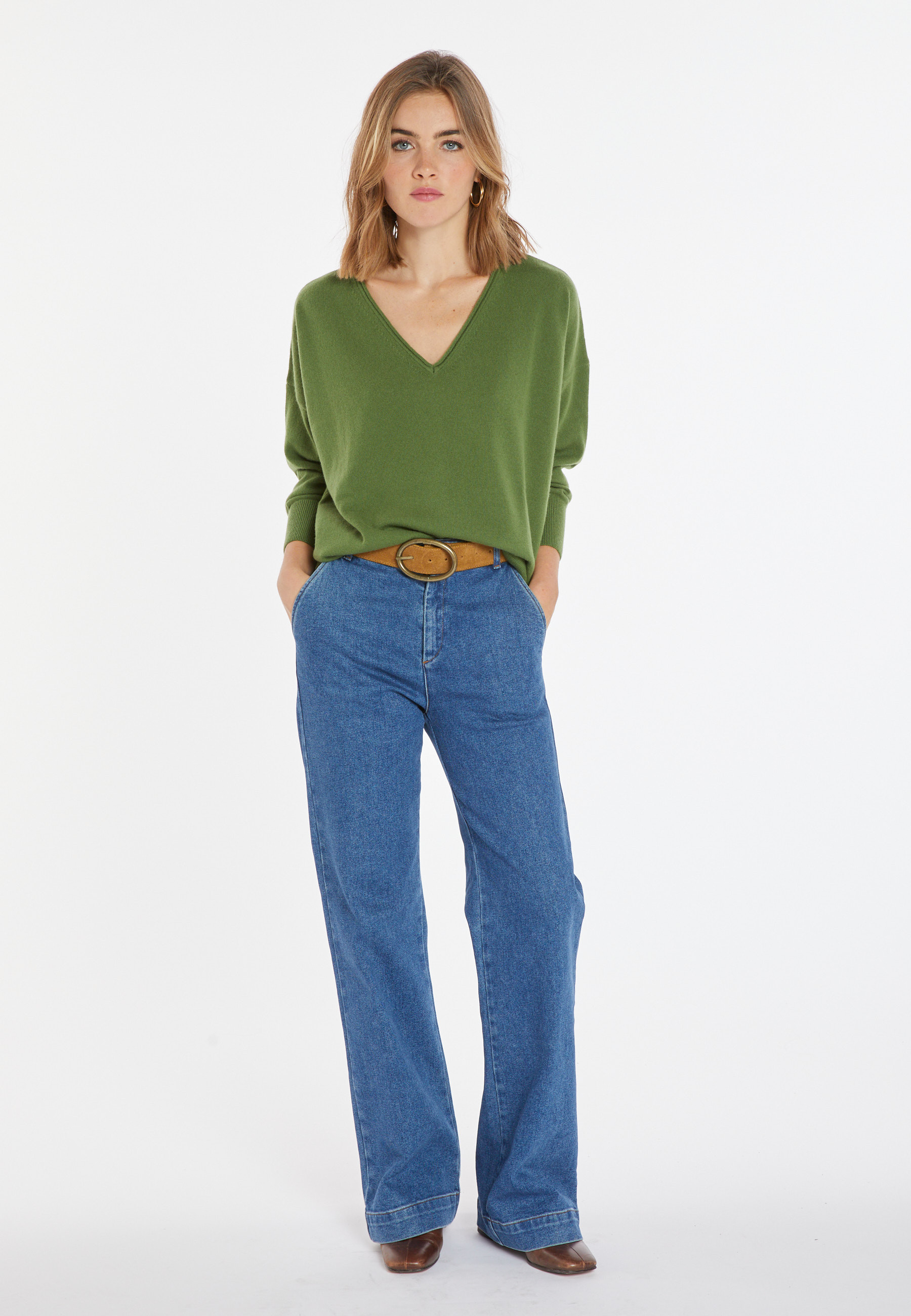 Pull court en cachemire - Alex 8252