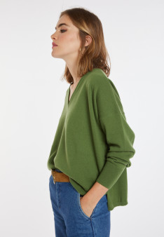 Pull court en cachemire - Alex 8252