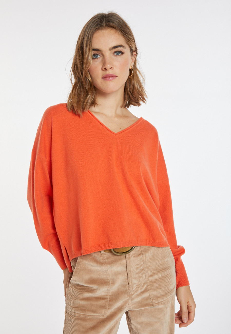 Pull court en cachemire - Alex