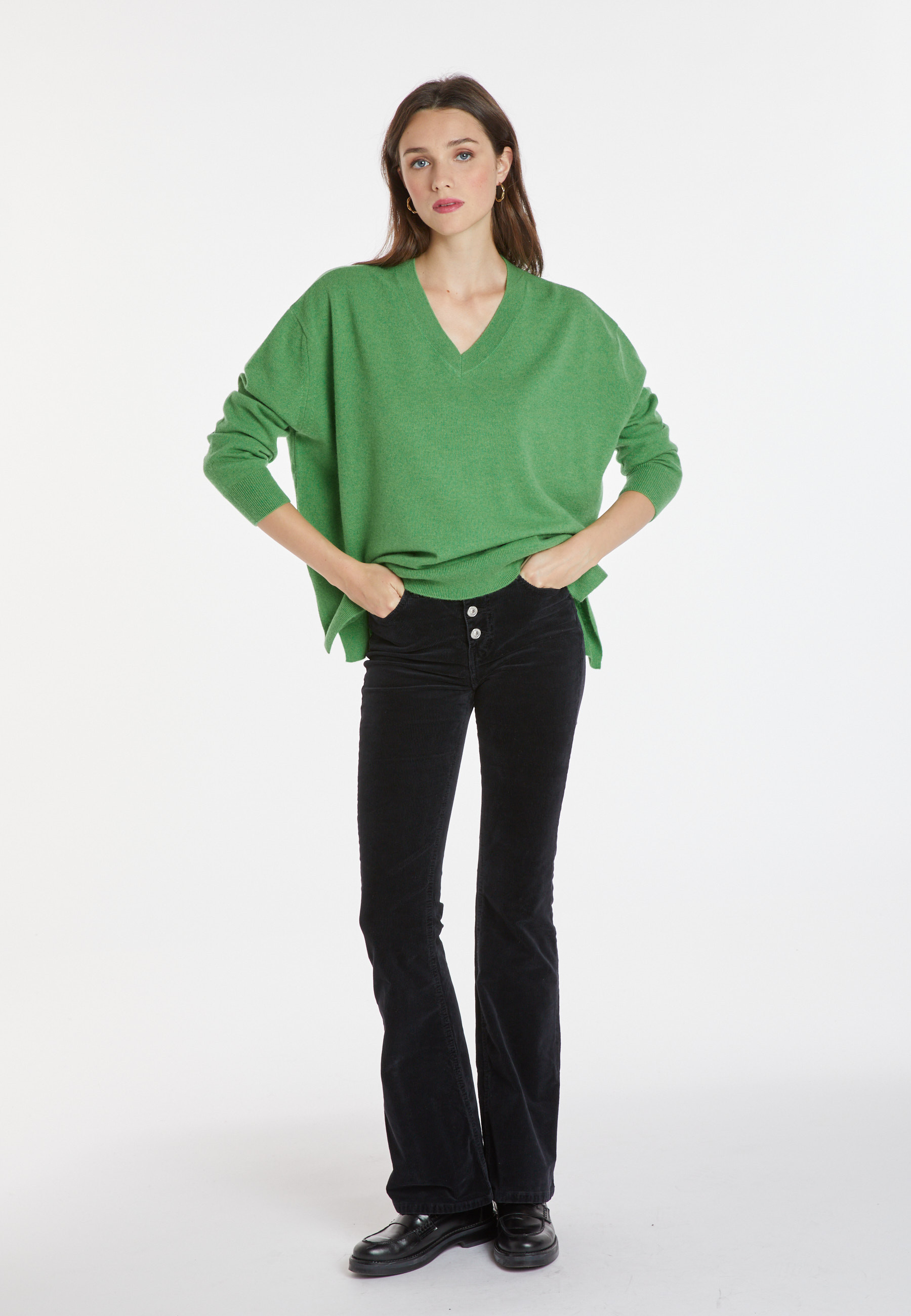 Pull ample à fentes en cachemire - Alienor 8251