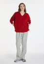 Loose sweater with V-neck slits in cashmere - Alienor