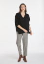 Loose sweater with V-neck slits in cashmere - Alienor