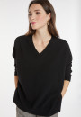 Loose sweater with V-neck slits in cashmere - Alienor