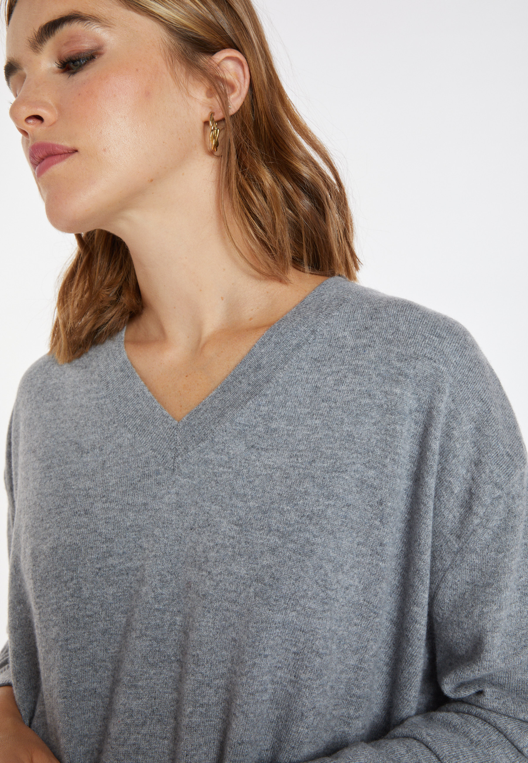 Pull ample à fentes en cachemire - Alienor 8211