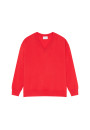 Loose sweater with V-neck slits in cashmere - Alienor