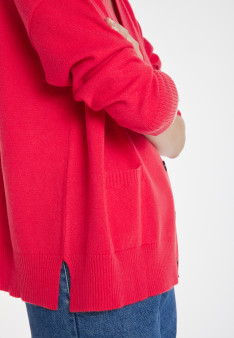 Cardigan en cachemire boutonné à poches - Ariel 8280