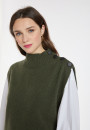 Pull sans manches en cachemire et laine - Anika 8252