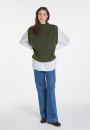 Pull sans manches en cachemire et laine - Anika 8252