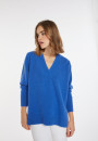 Pull ample col V en cachemire et laine - Chloé 8241