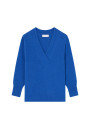 Pull ample col V en cachemire et laine - Chloé 8241