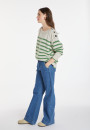 Pull marinière en cachemire et laine - Carice 8352